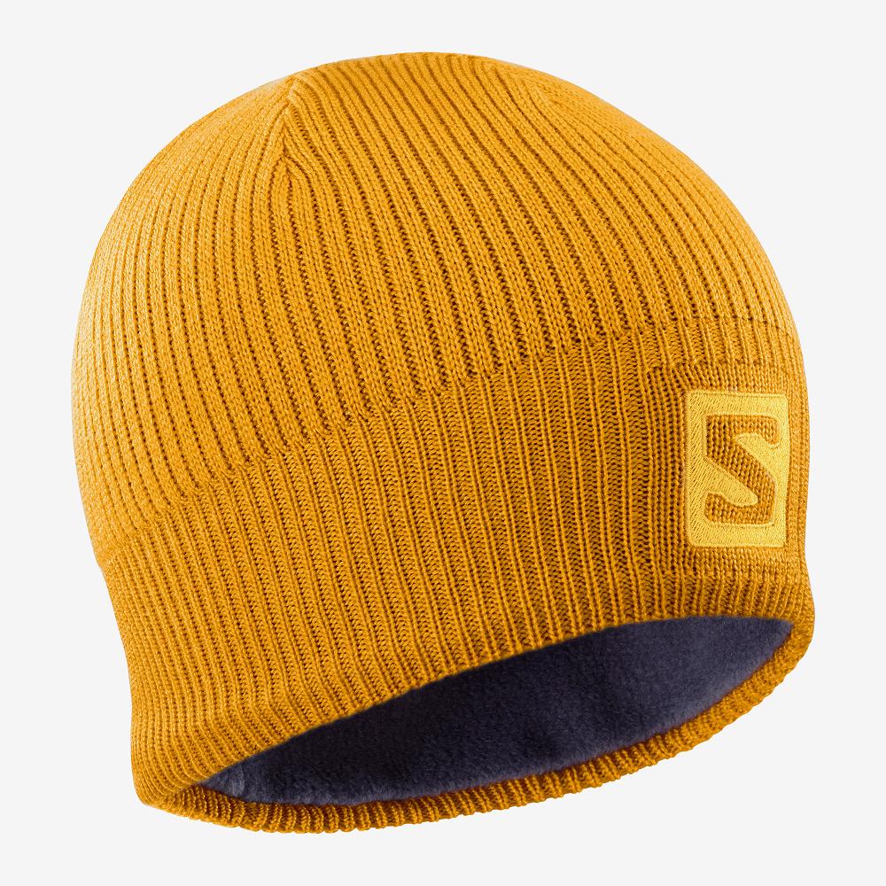 SALOMON UK LOGO - Mens Hats Yellow,TEGC80971
